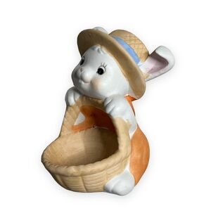MSR Imports, Inc. Easter Egg Holder Top Hat Bunny Porcelain‎ Vintage 1986